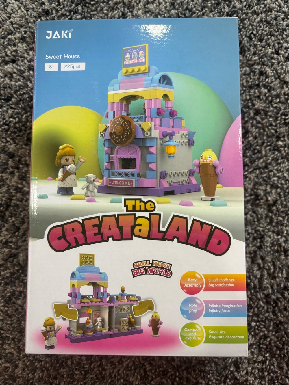 Sweet House Creataland Kids Building Set - Pink & Purple